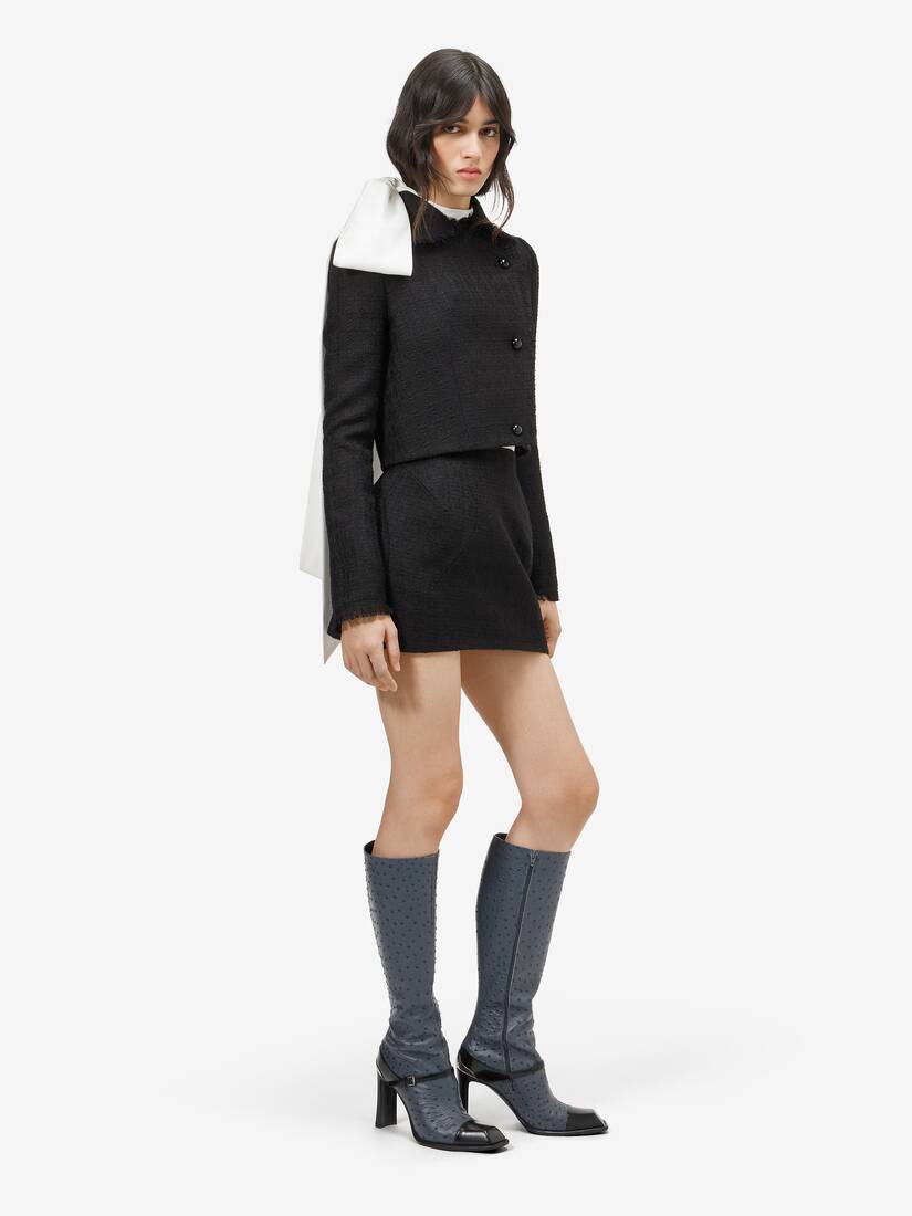 Alexander McQueen 轻盈粗花呢迷你裙