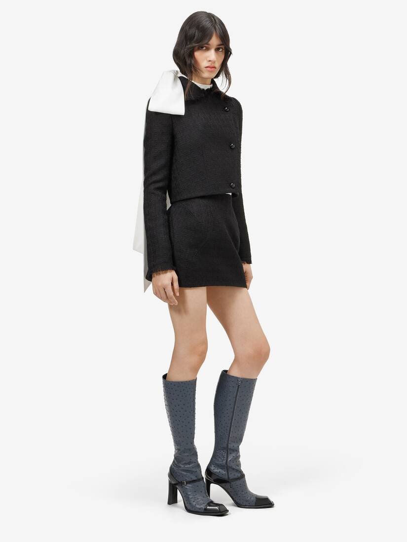 Alexander McQueen 轻盈粗花呢迷你裙