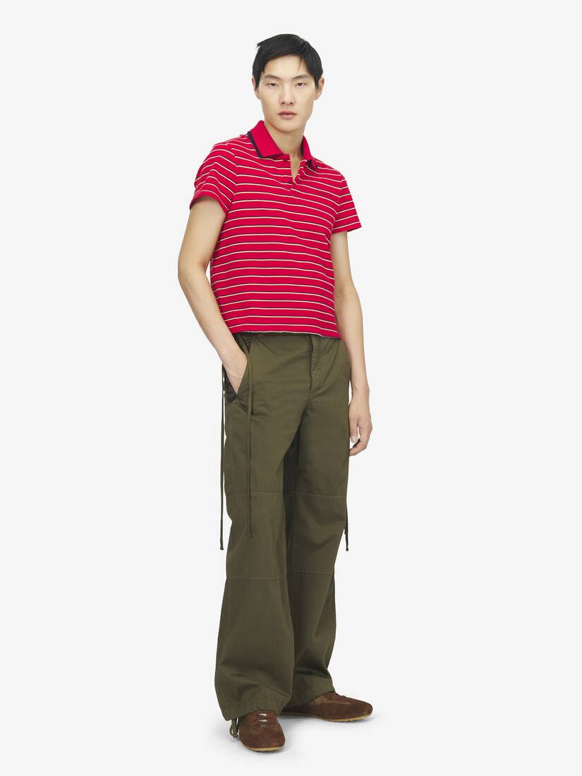 Alexander McQueen 条纹Polo衫