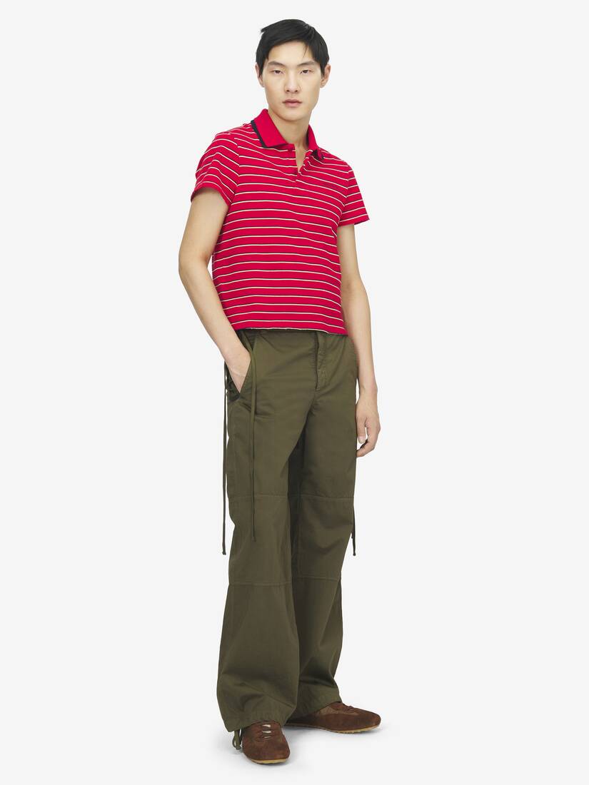 Alexander McQueen 条纹Polo衫