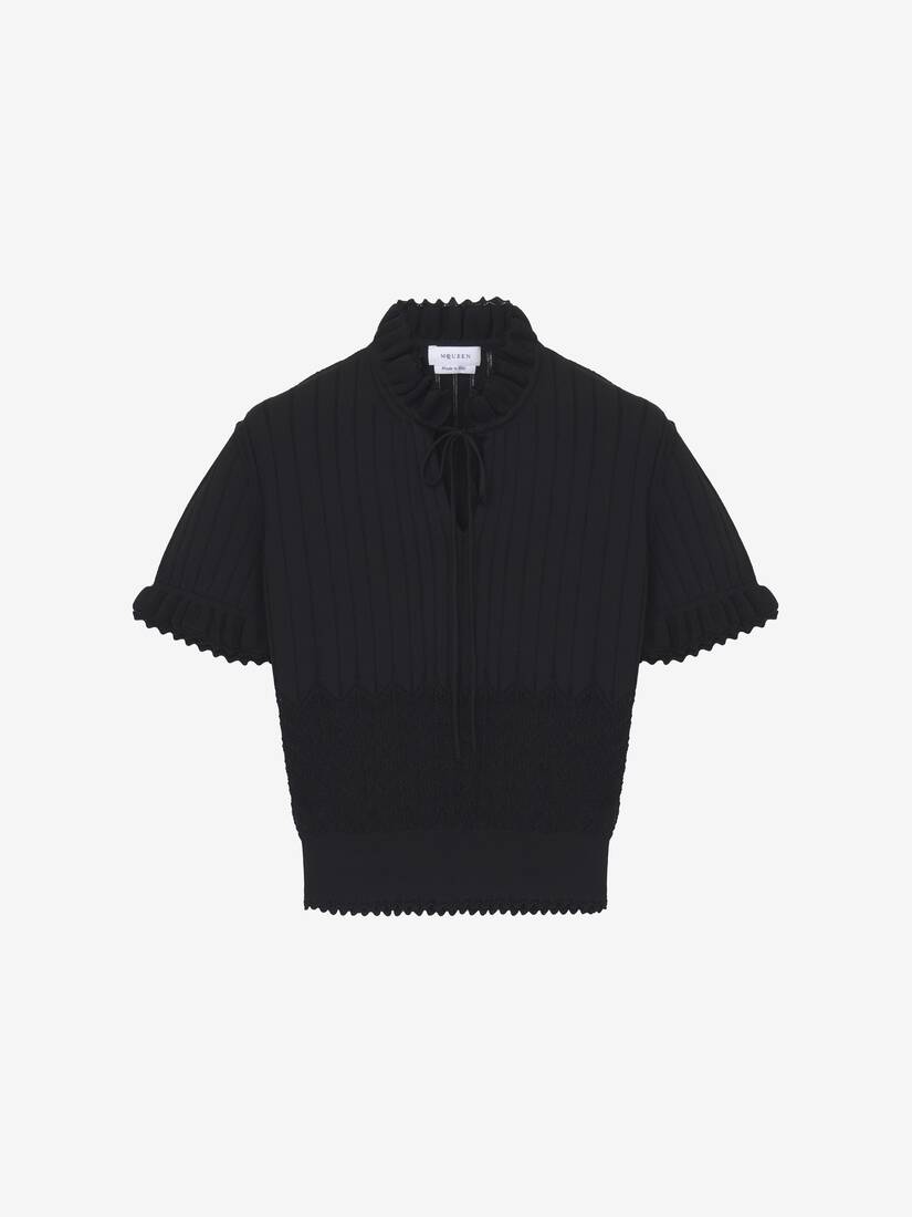 Alexander McQueen 网眼针织上衣