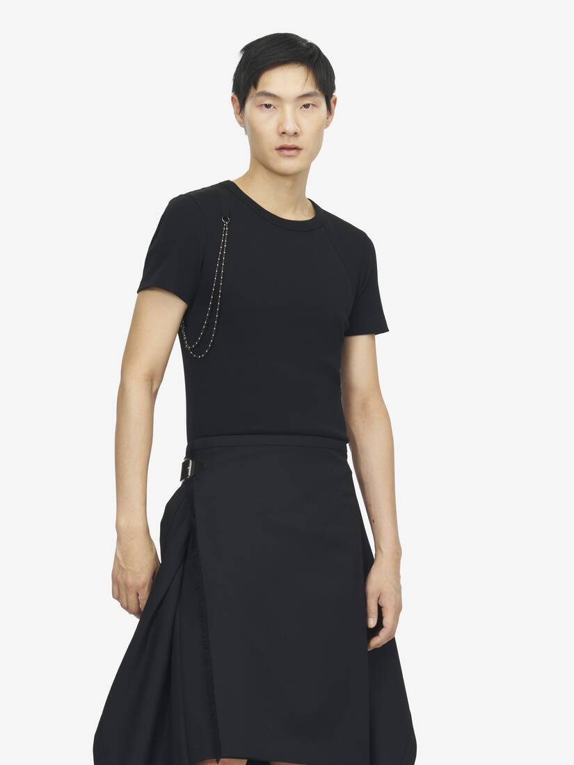 Alexander McQueen 链条背带T恤