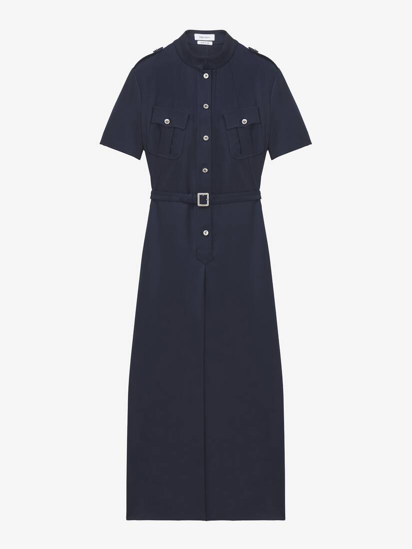 Alexander McQueen 制服风格中长连衣裙