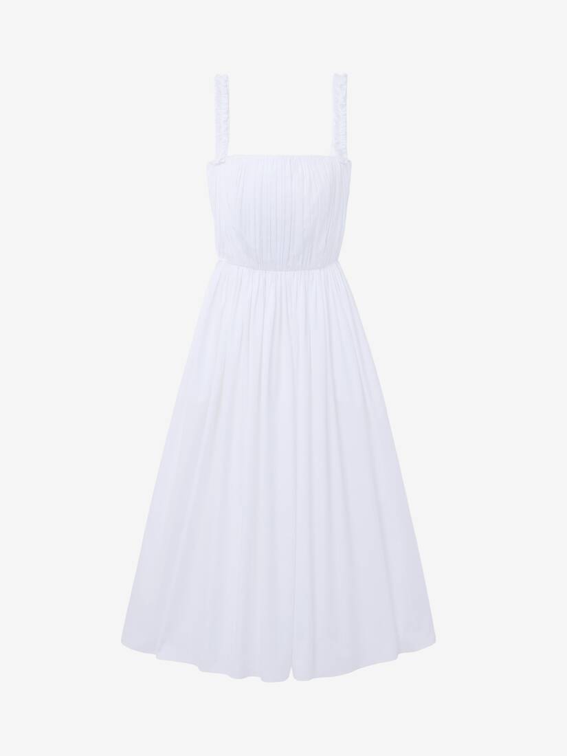 Alexander McQueen 缩褶中长连衣裙