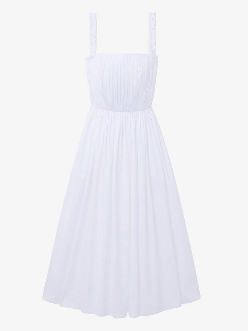 Alexander McQueen 缩褶中长连衣裙