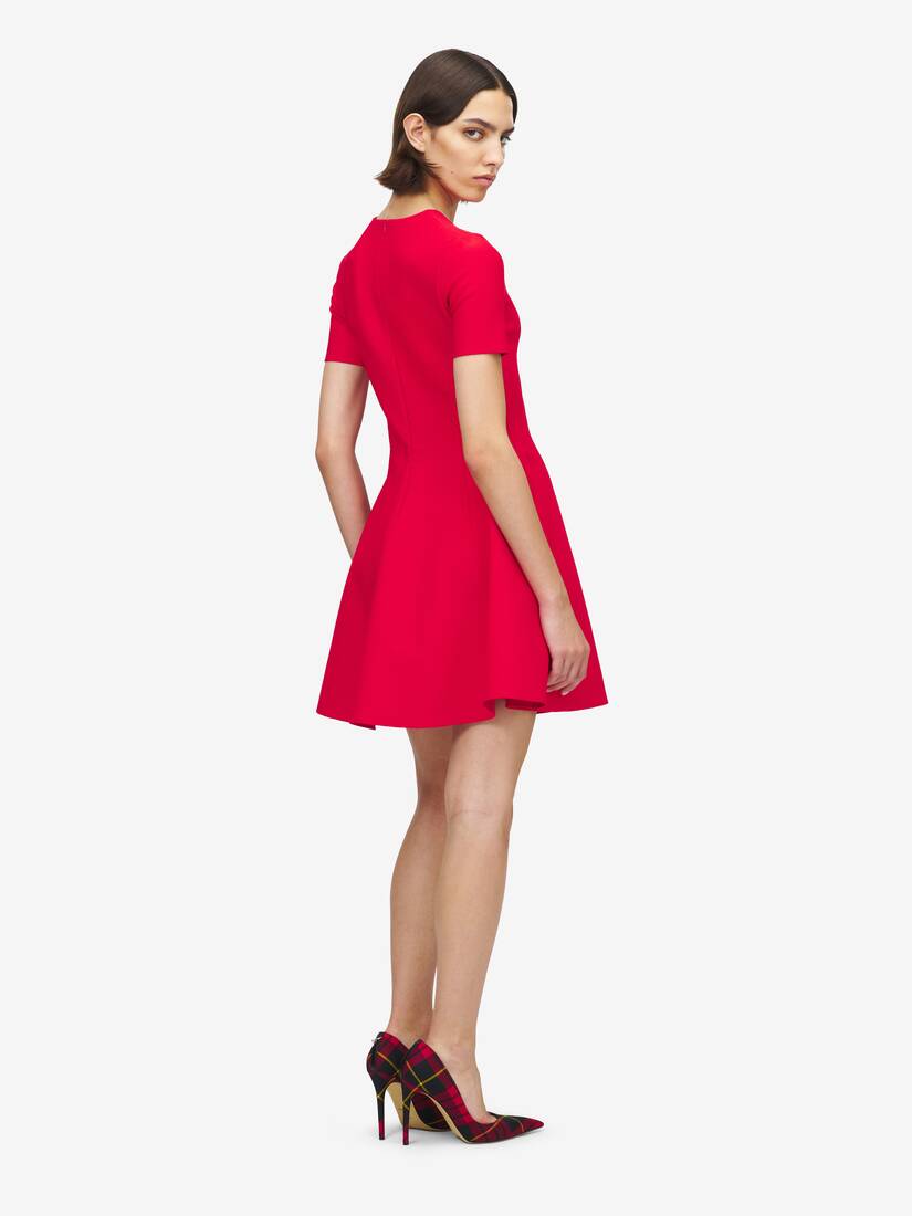 Alexander McQueen 修身喇叭型迷你连衣裙