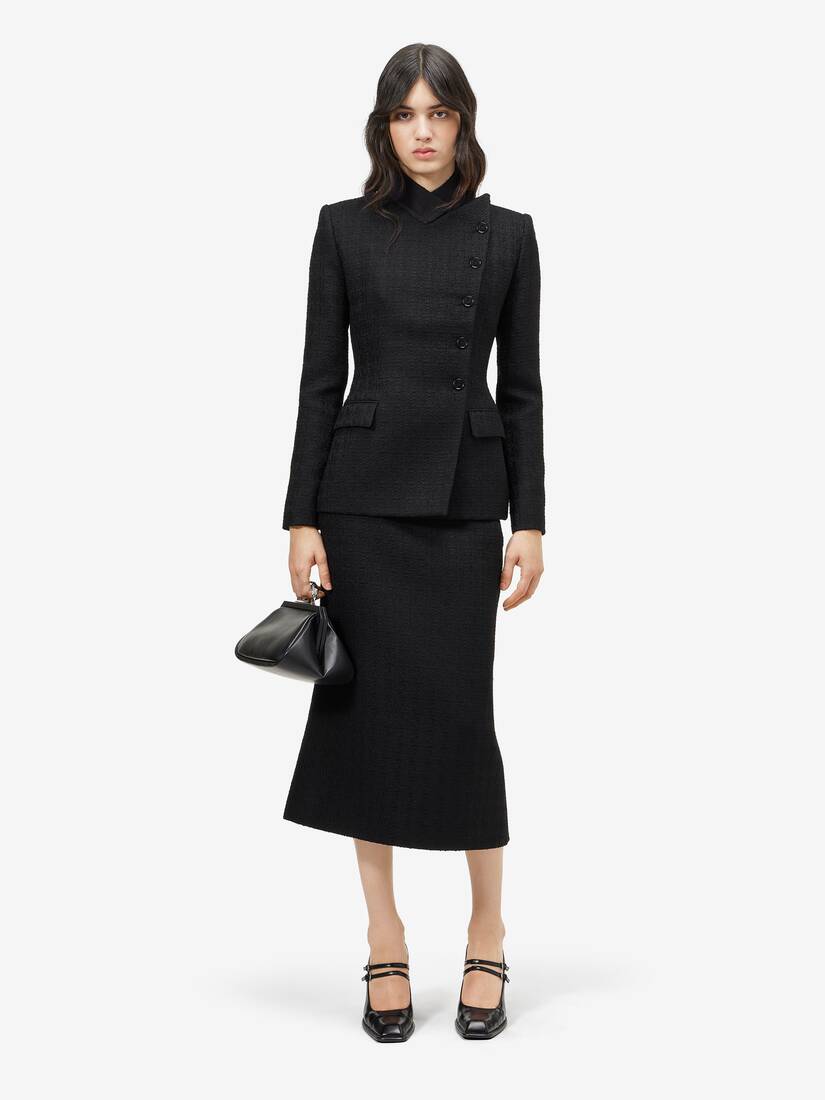 Alexander McQueen Bumster轻盈粗花呢半身裙