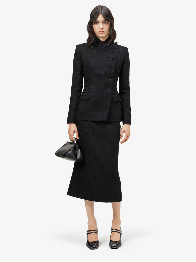 Alexander McQueen Bumster轻盈粗花呢半身裙