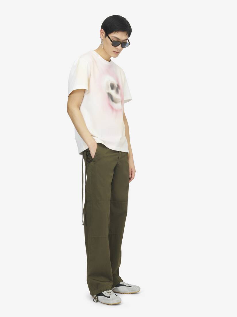 Alexander McQueen Airbrushed Skull T恤