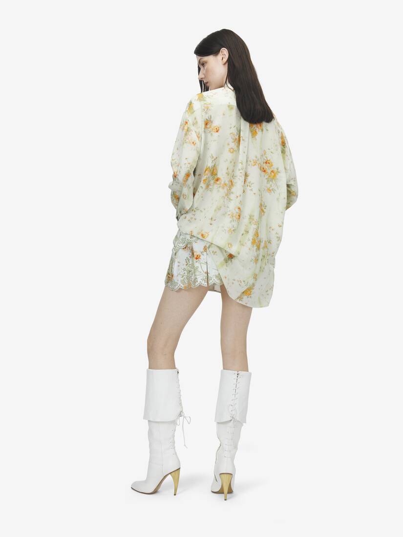 Alexander McQueen 花卉印花睡衣式衬衫