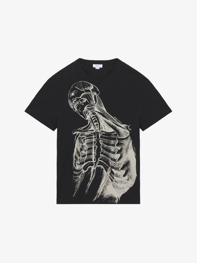 Alexander McQueen Sketch Anatomy T恤