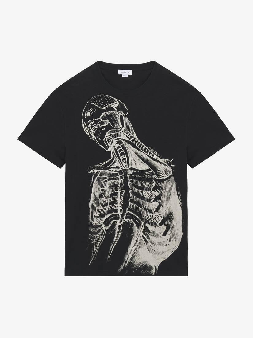 Alexander McQueen Sketch Anatomy T恤
