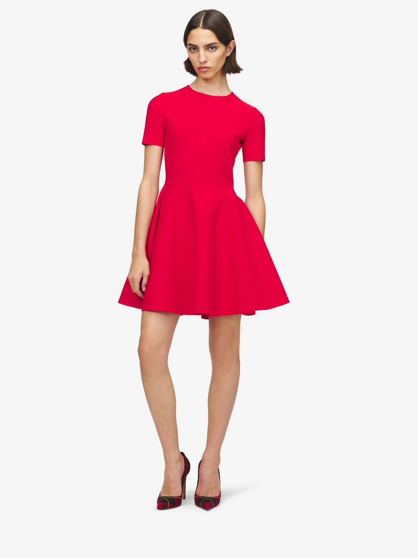 Alexander McQueen 修身喇叭型迷你连衣裙