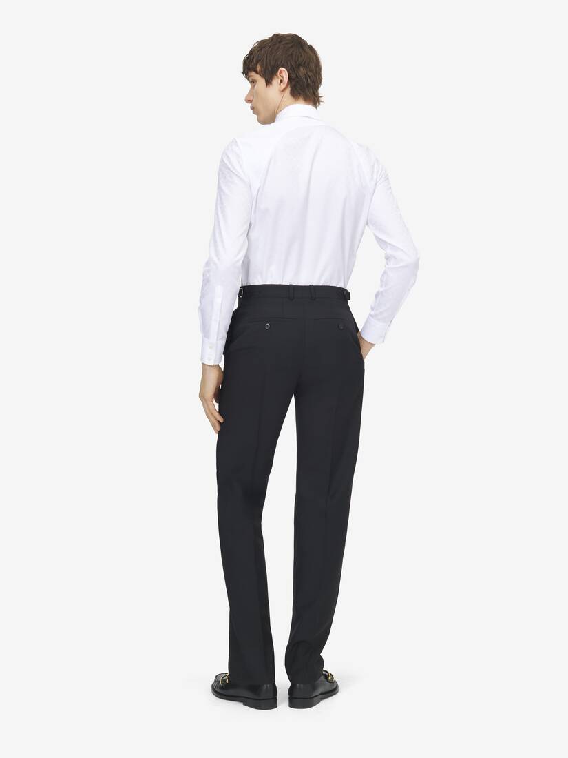 Alexander McQueen Skull提花背带衬衫