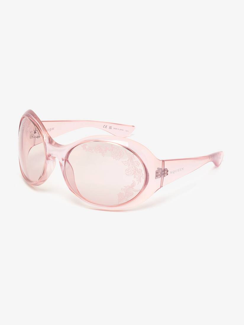 Alexander McQueen Kate圆框太阳眼镜
