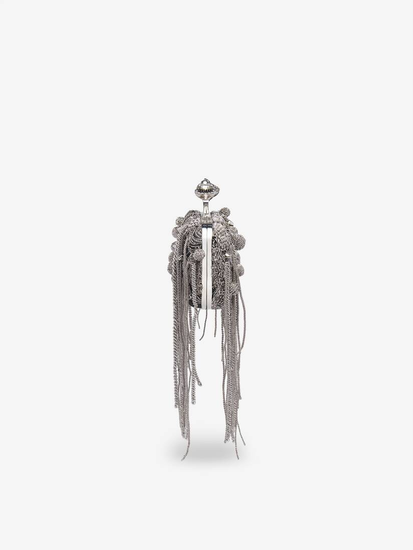 Alexander McQueen Snake Knuckle Clutch长款指环手拿包