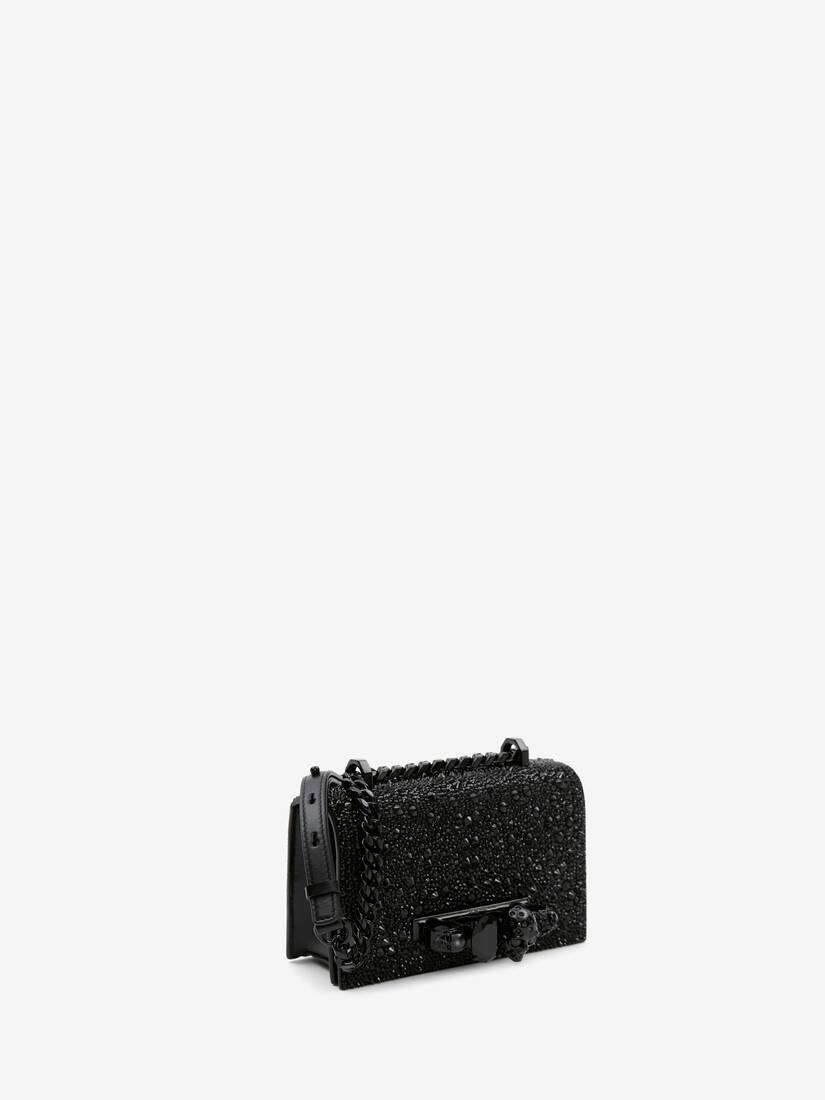 Alexander McQueen 镶饰水晶的迷你Jewelled Satchel手袋