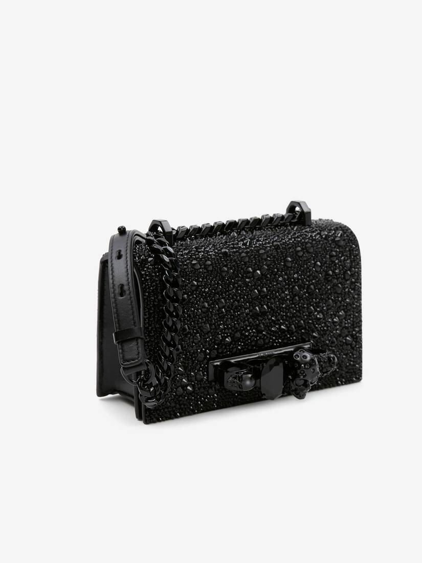 Alexander McQueen 镶饰水晶的迷你Jewelled Satchel手袋