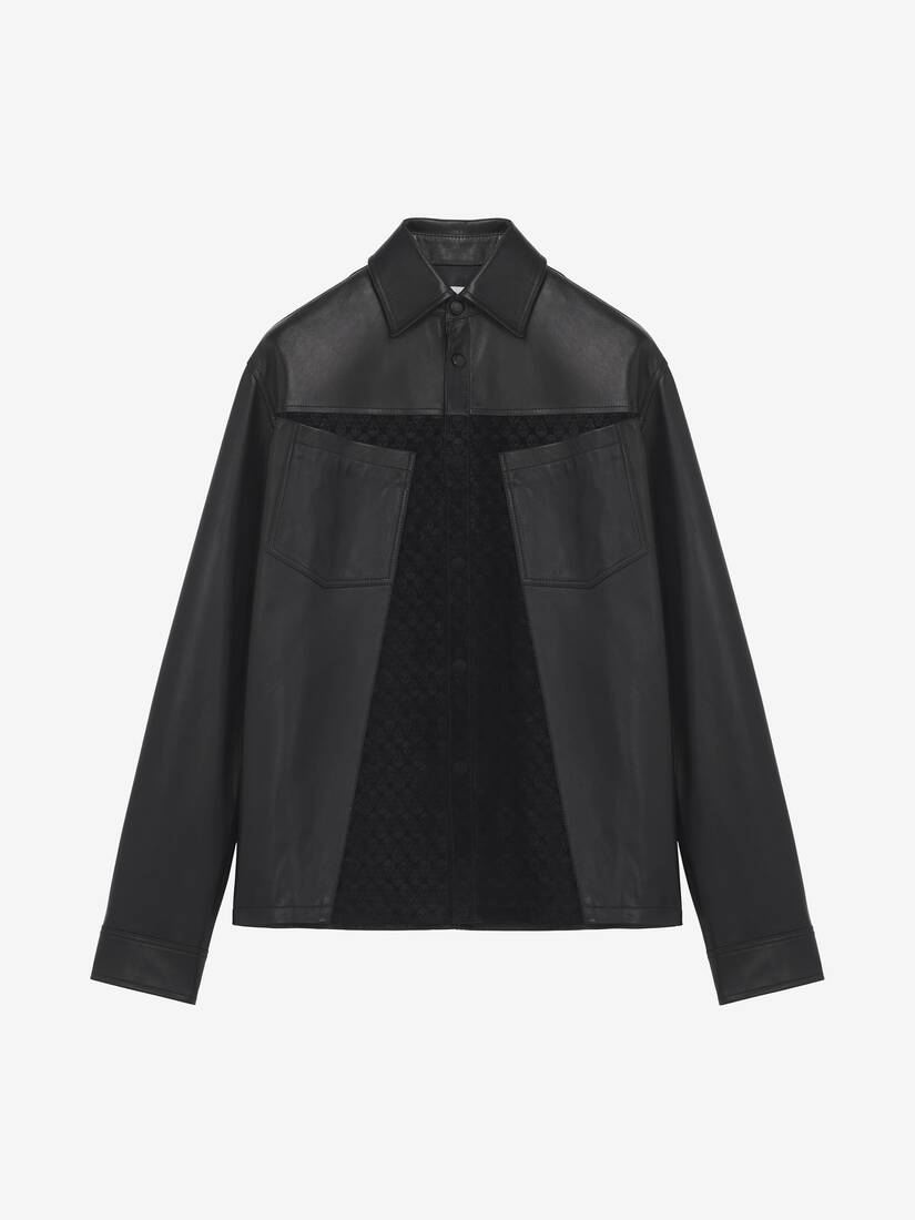 Alexander McQueen 皮革外套式衬衫