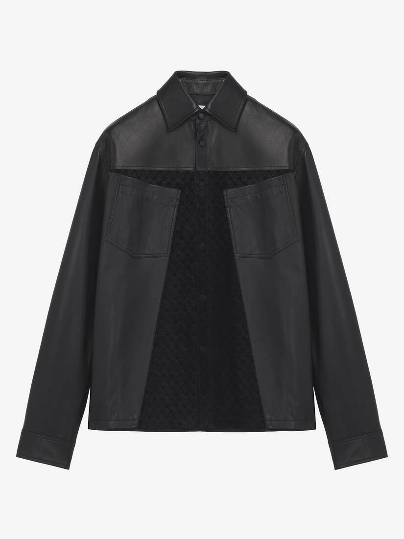 Alexander McQueen 皮革外套式衬衫
