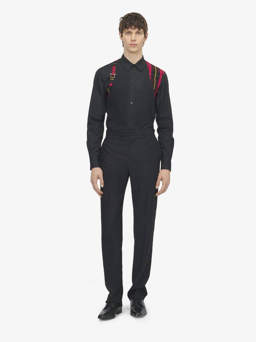 Alexander McQueen 格纹束带衬衫