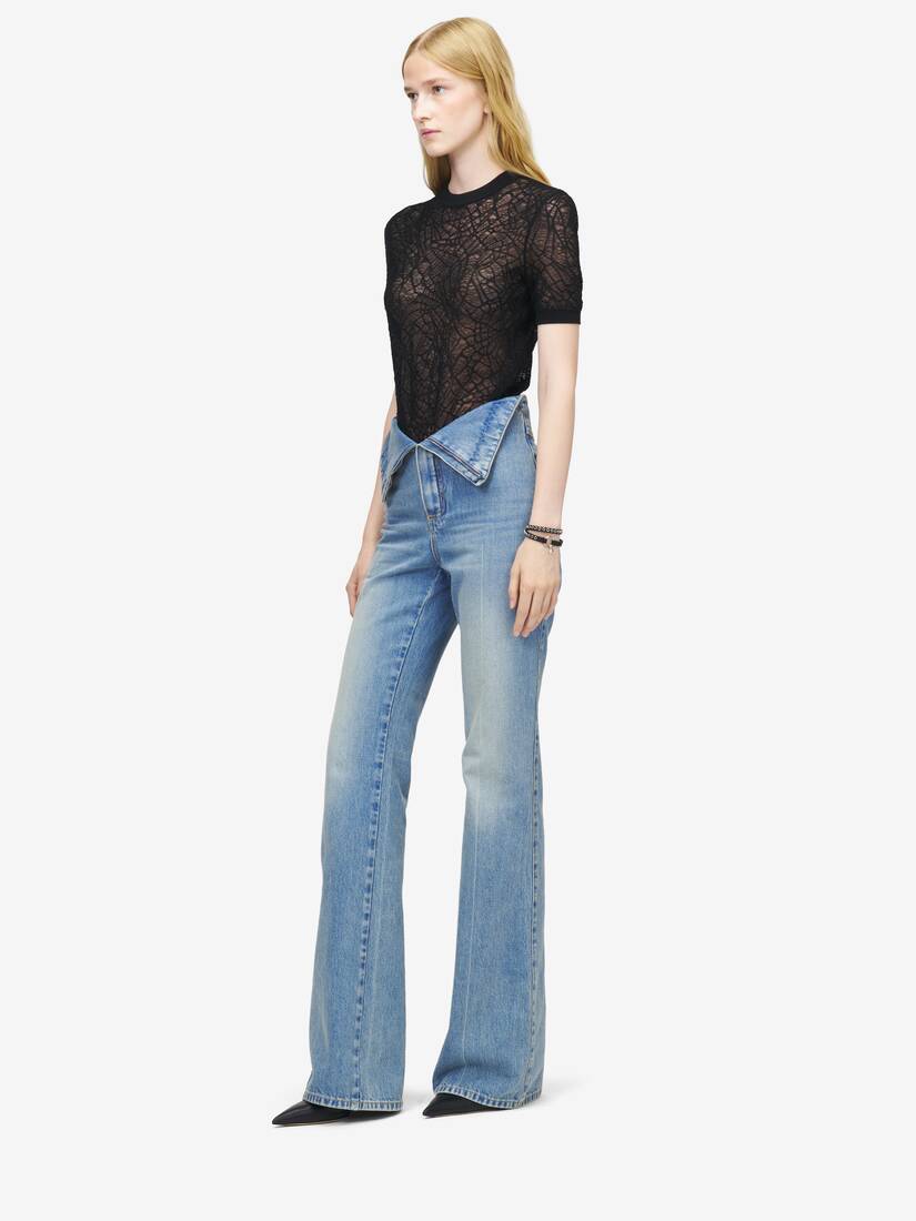 Alexander McQueen 蜘蛛蕾丝上衣