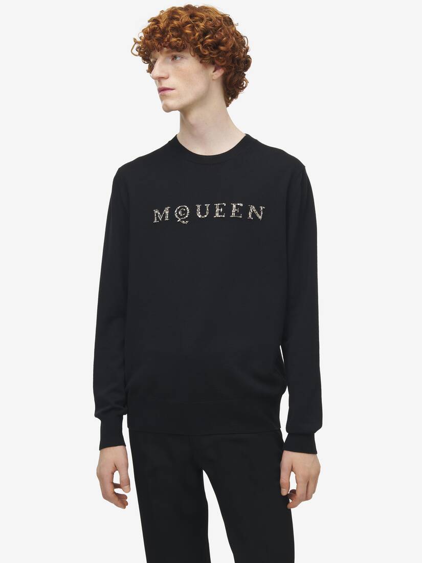 Alexander McQueen 镜面McQueen标志套衫