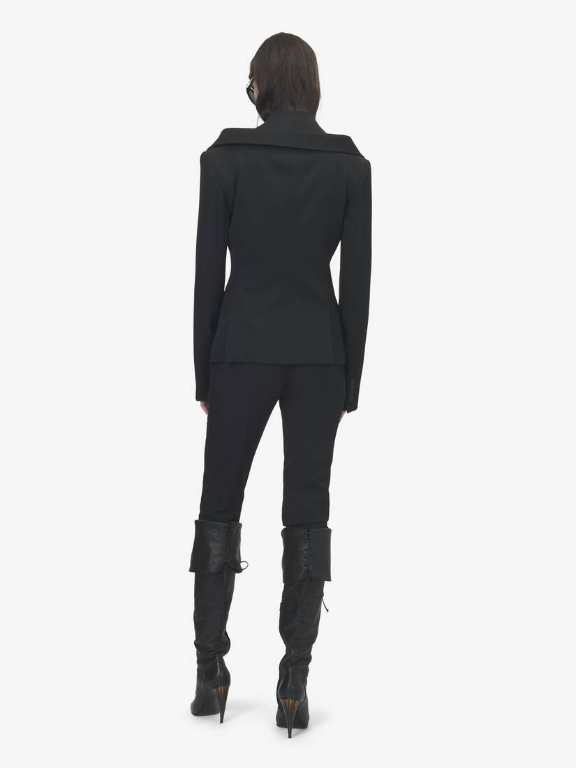 Alexander McQueen 露肩背带夹克