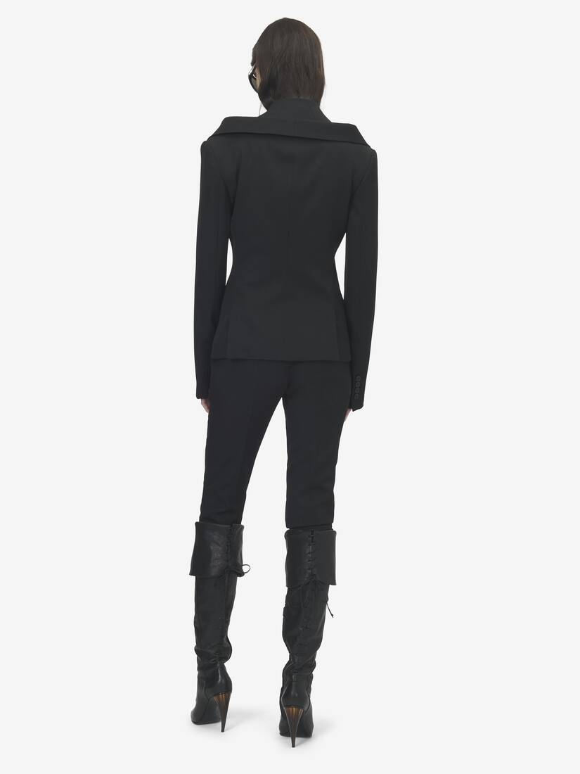 Alexander McQueen 露肩背带夹克