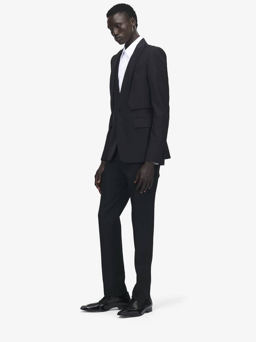 Alexander McQueen Trompe-l'œil单排扣夹克