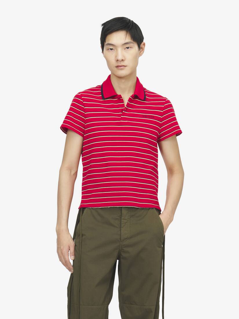 Alexander McQueen 条纹Polo衫
