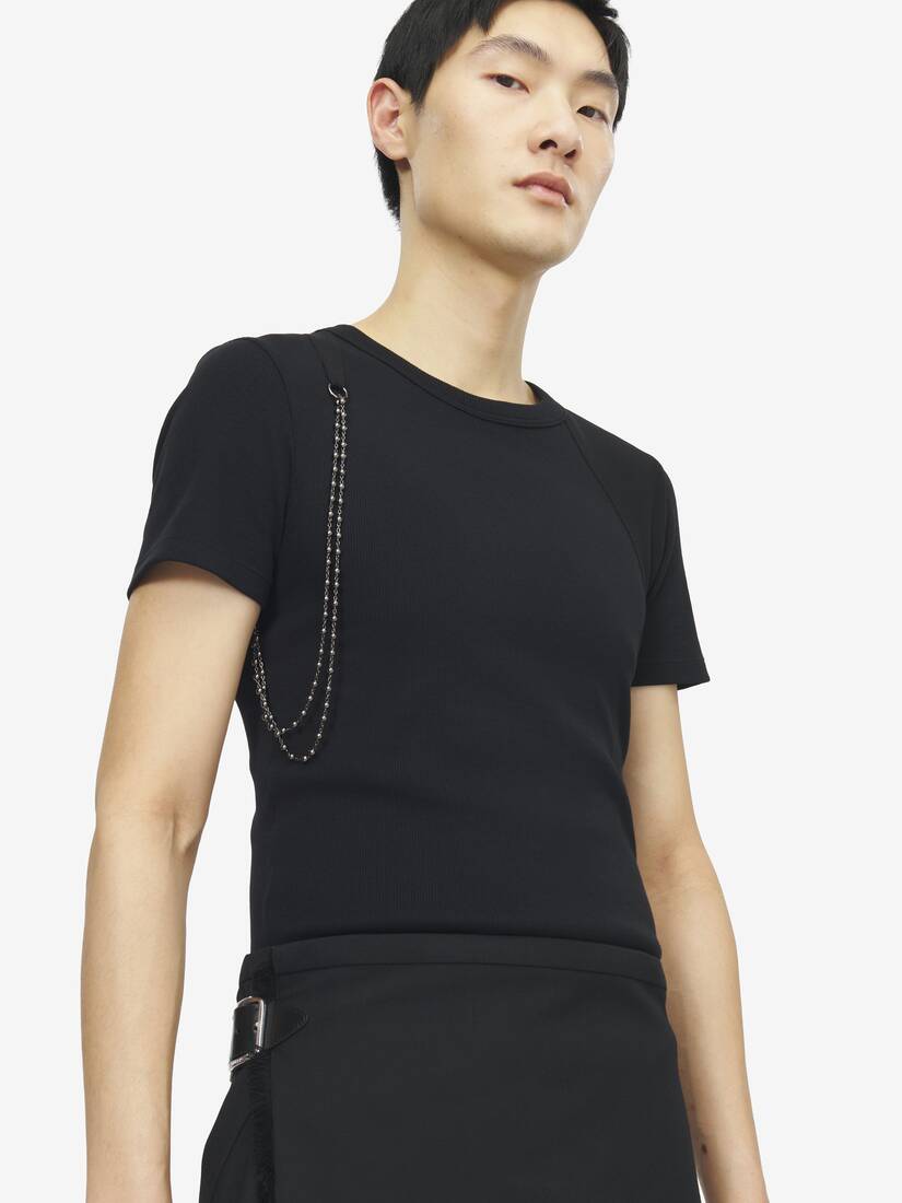 Alexander McQueen 链条背带T恤