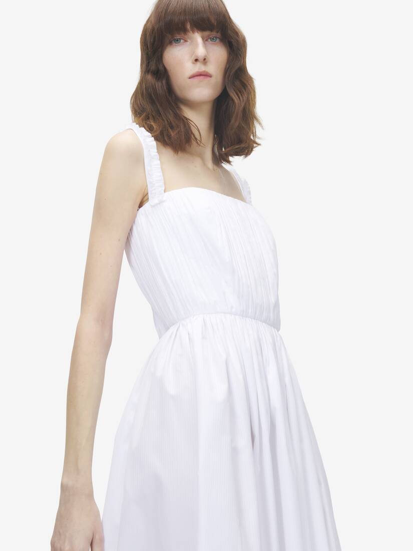 Alexander McQueen 缩褶中长连衣裙
