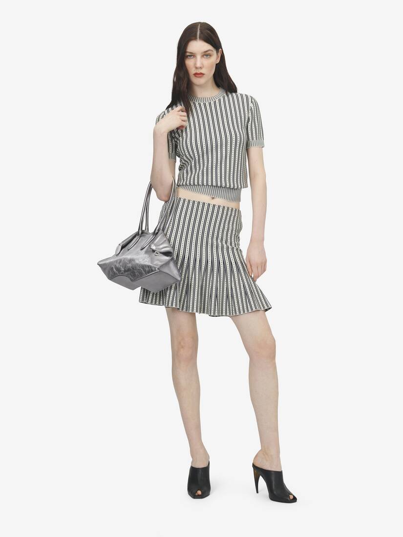 Alexander McQueen 条纹针织迷你裙