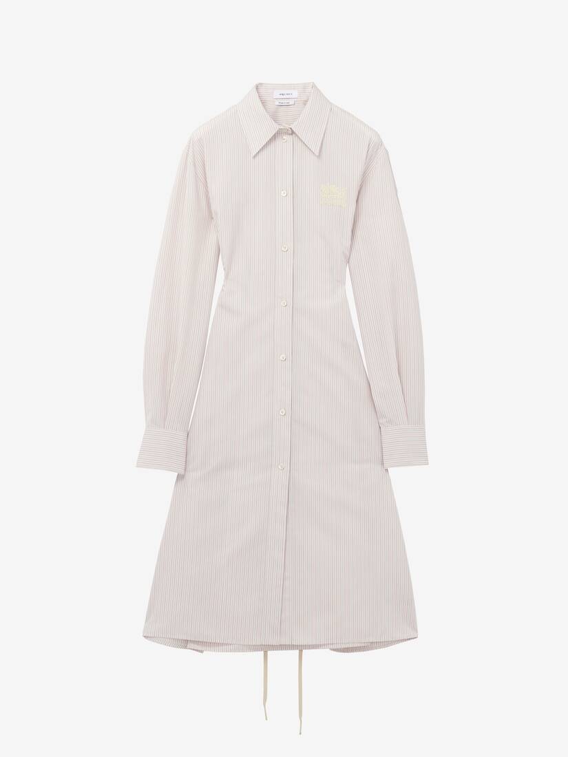 Alexander McQueen 细条纹衬衫裙