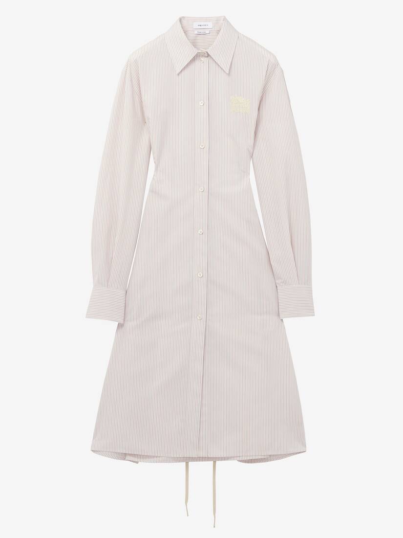 Alexander McQueen 细条纹衬衫裙