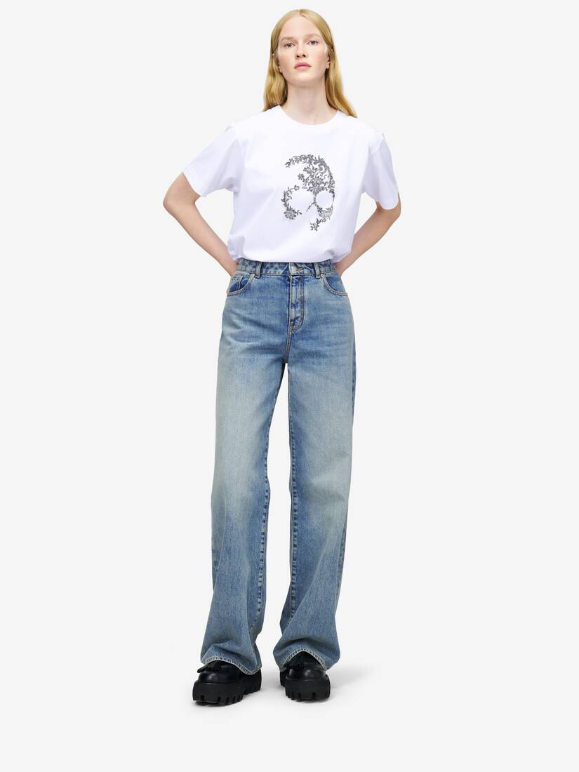 Alexander McQueen 阔腿牛仔裤