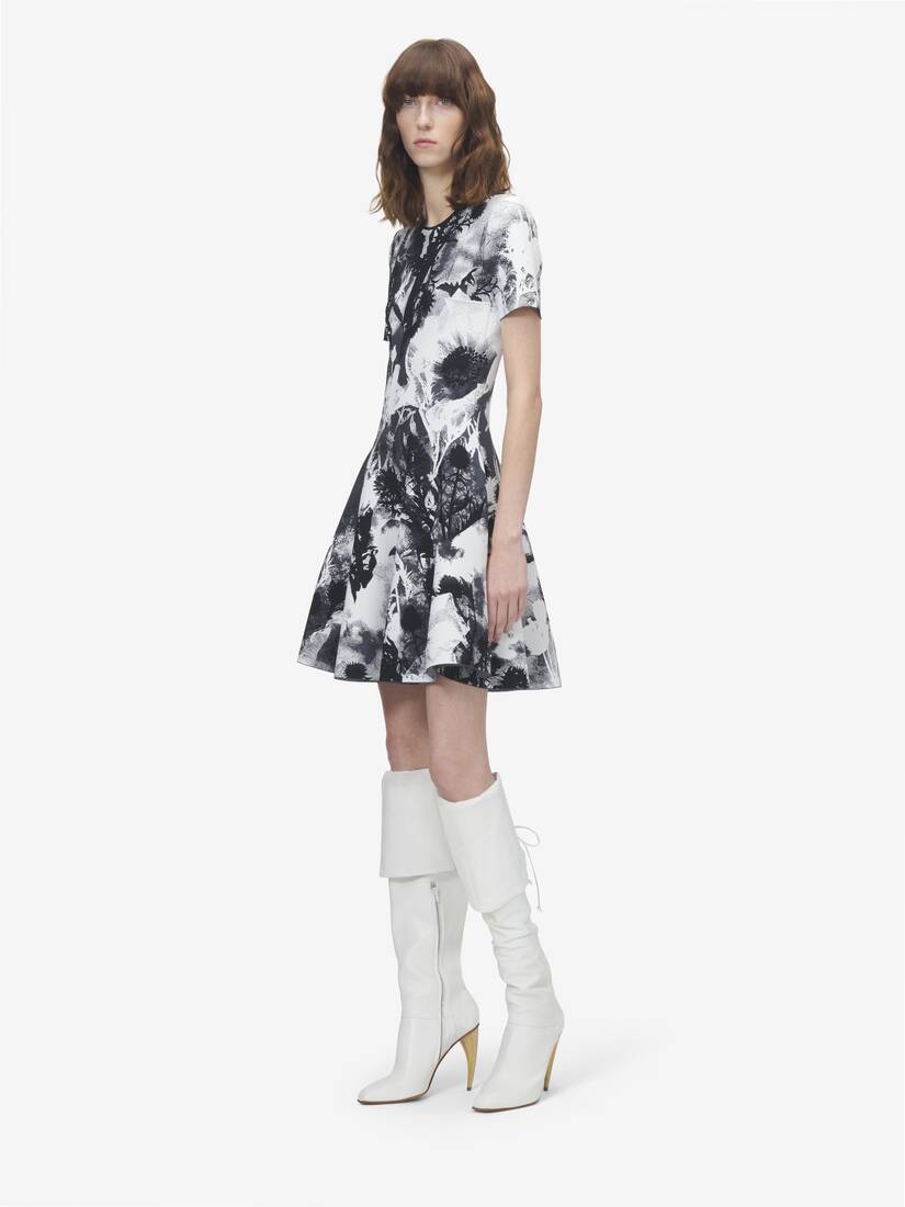Alexander McQueen 花卉提花迷你连衣裙