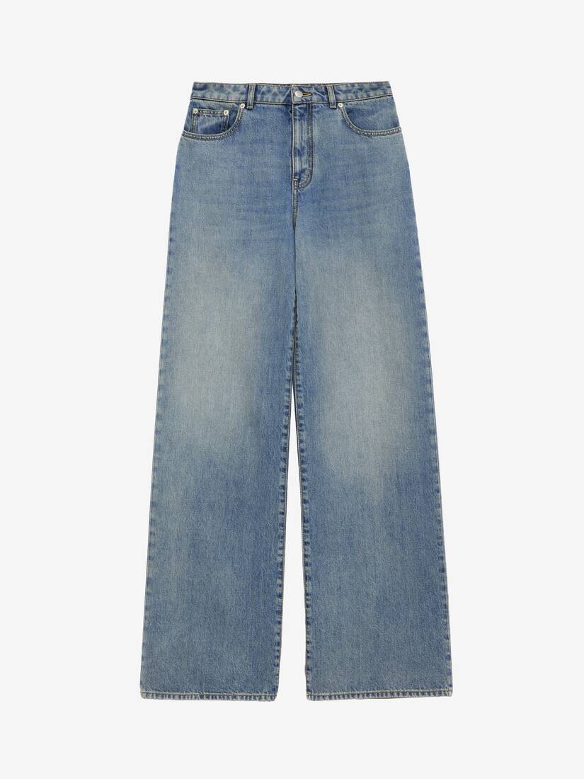 Alexander McQueen 阔腿牛仔裤