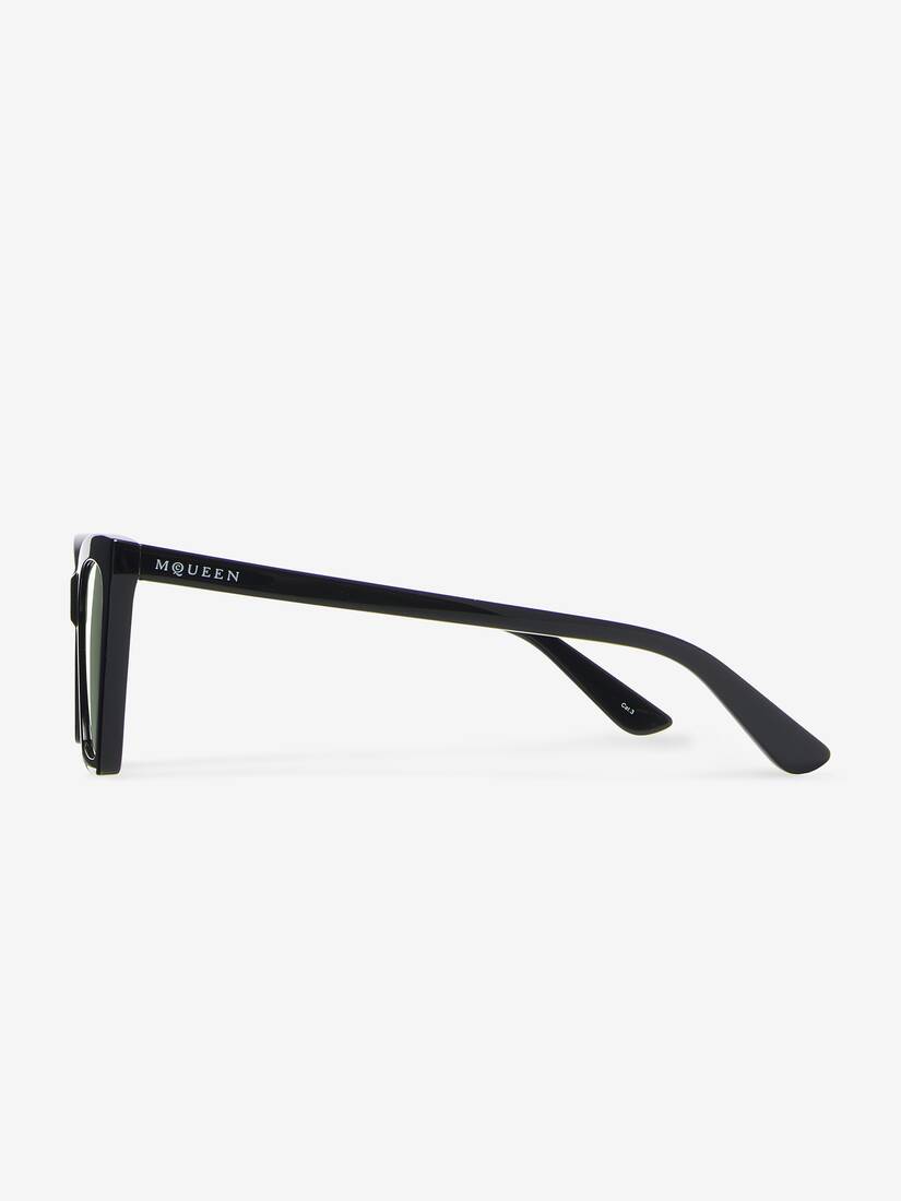 Alexander McQueen 尖角几何猫眼太阳镜