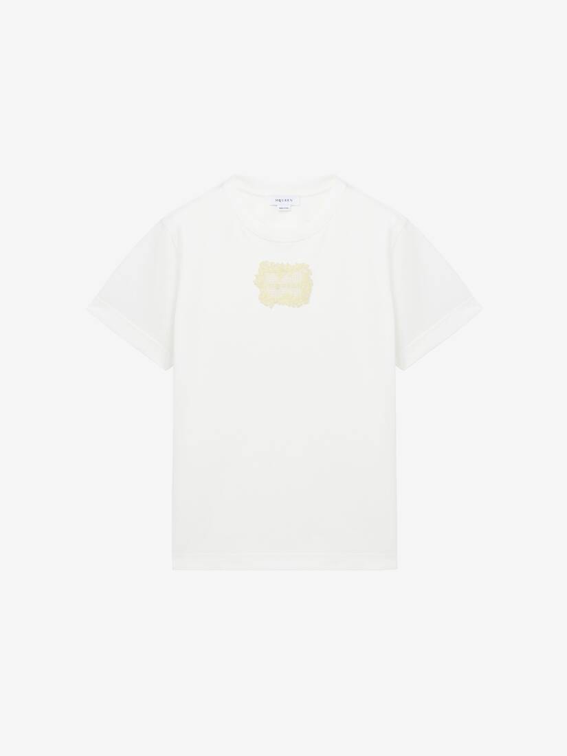 Alexander McQueen 刺绣标志贴片T恤