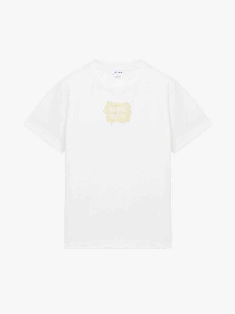 Alexander McQueen 刺绣标志贴片T恤