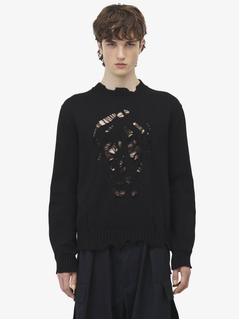 Alexander McQueen 仿旧骷髅套衫