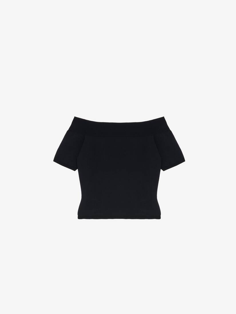 Alexander McQueen 露肩针织上衣