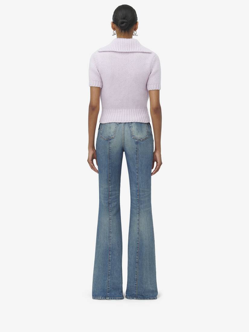 Alexander McQueen 翻腰设计牛仔裤