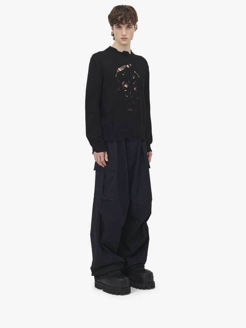 Alexander McQueen 仿旧骷髅套衫