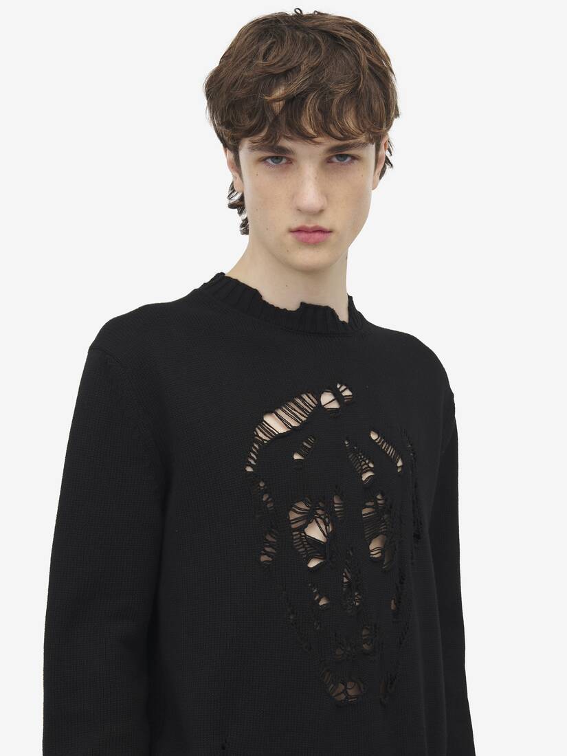 Alexander McQueen 仿旧骷髅套衫