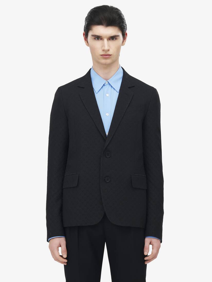 Alexander McQueen Skull提花解构夹克
