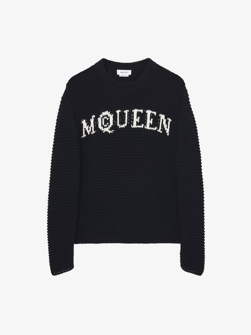 Alexander McQueen McQueen标志纹理套衫