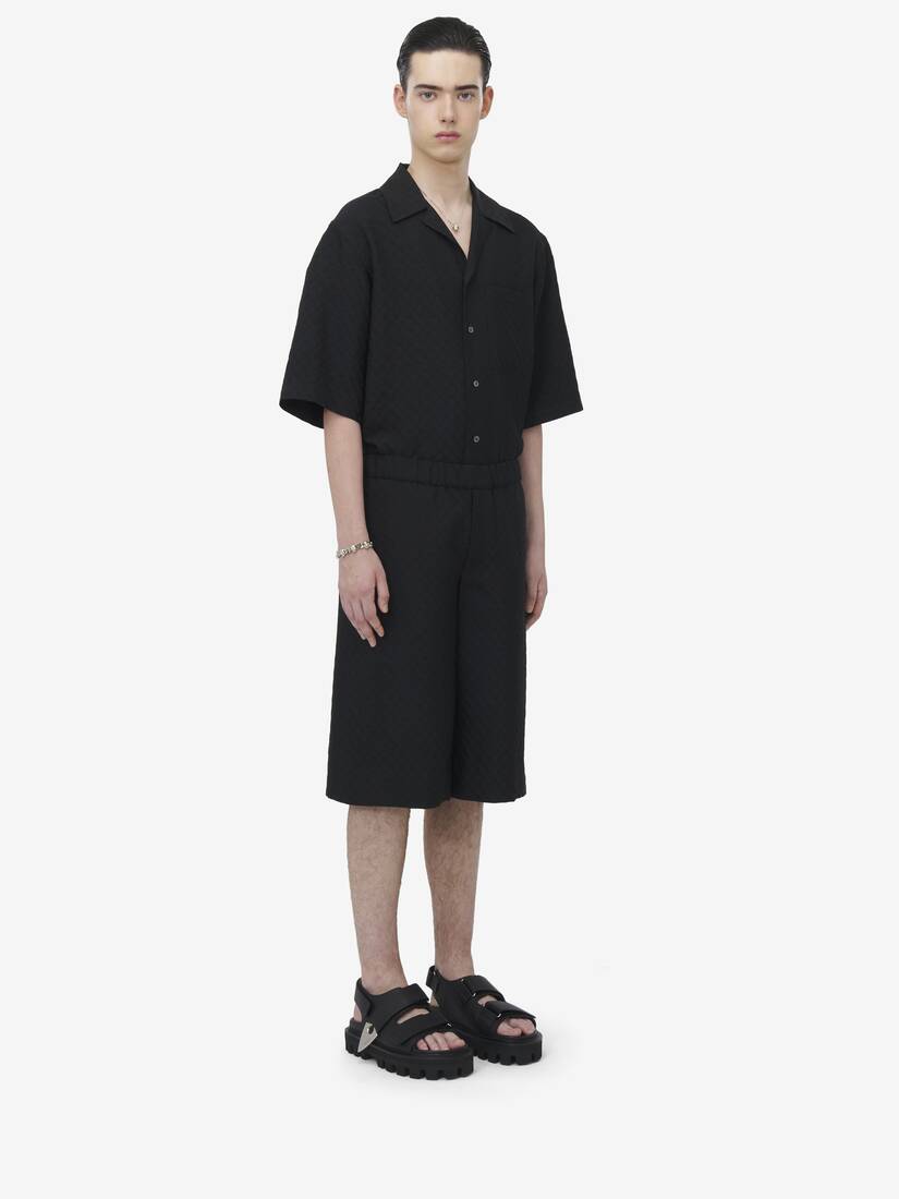Alexander McQueen Skull提花短裤